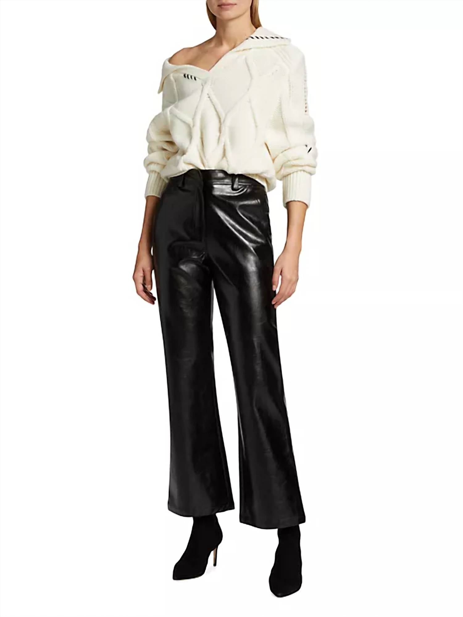 En Saison - Melbrooke Faux Leather Trousers