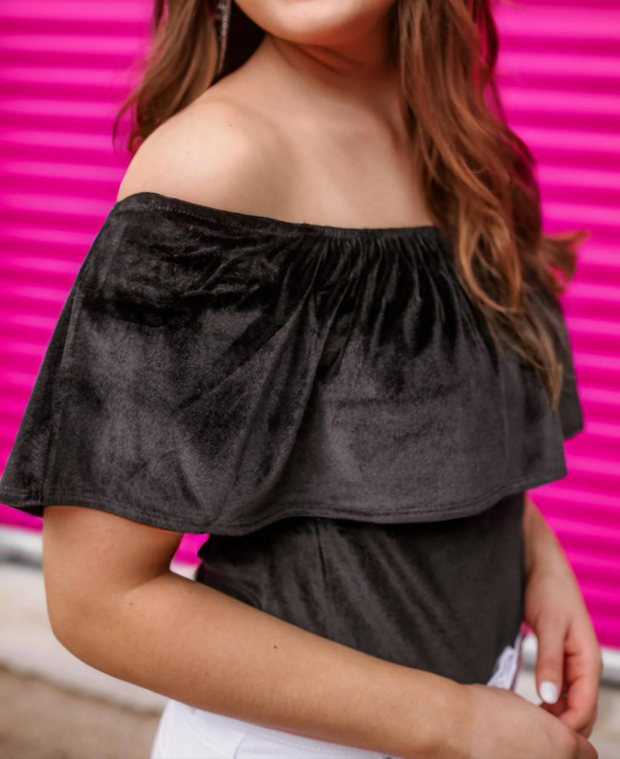 Jess Lea - Just A Crush Velvet Bodysuit - Plus