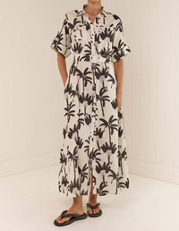 Palm Noosa Memento Maxi Dress in cream - women's dress