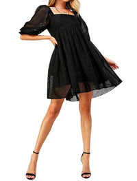 Sweet Lemon - Taylor Babydoll Shimmer Texture Dress