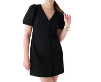 J.Crew - Button-front Puff-sleeve Mini Dress