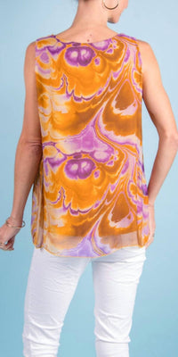 Gigi Moda - Fernanda Swirl Silk Top