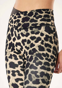 P.E. NATION Wander Full Length Legging in leopard print smokestone - women's pants - view 4