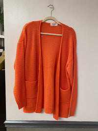 Zenana - Textured Long Sleeve Cardigan