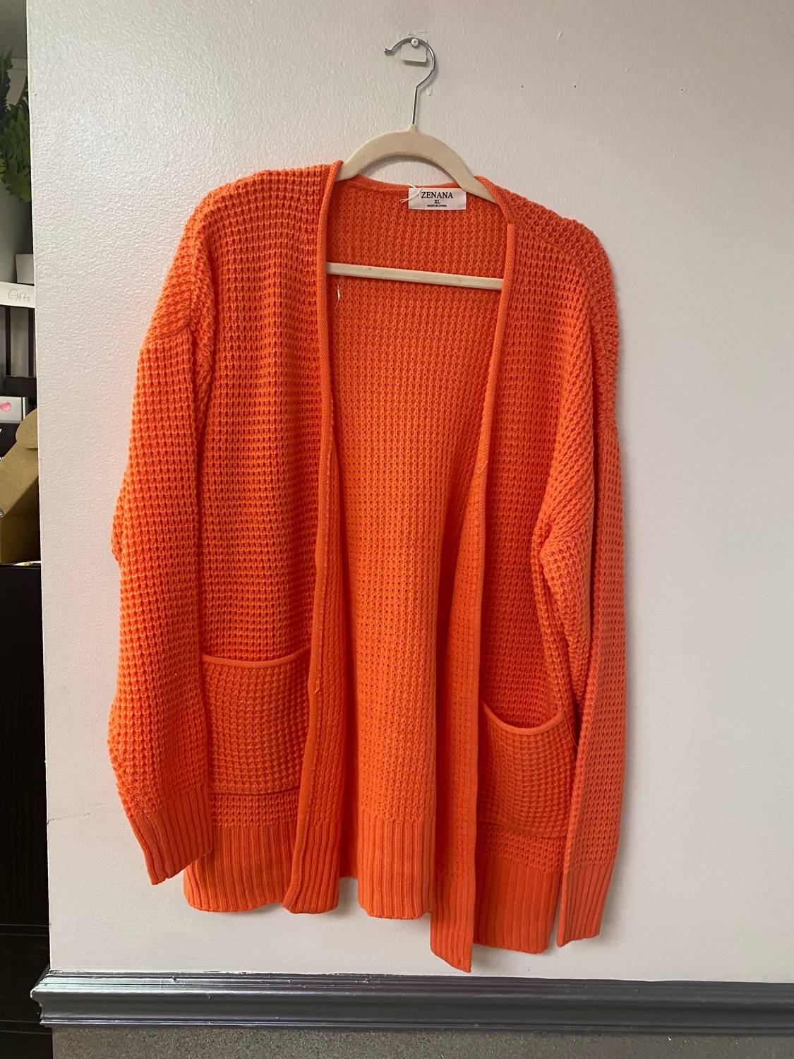 Zenana - Textured Long Sleeve Cardigan