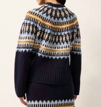 Marie Oliver Dion Sweater in sea 1 - women's sweater - alternate view
