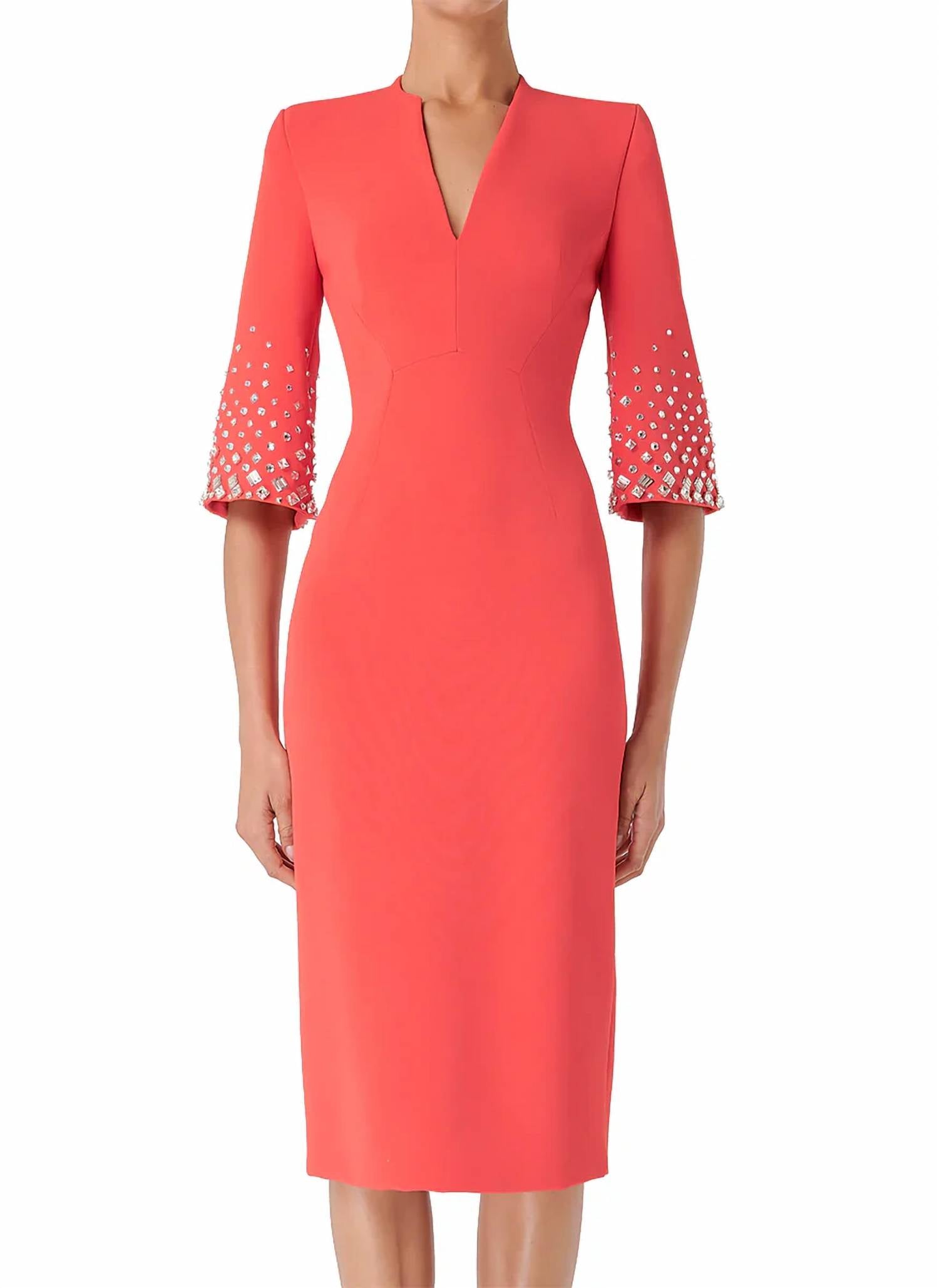 Jenny Packham - Layla Crepe Midi Dress
