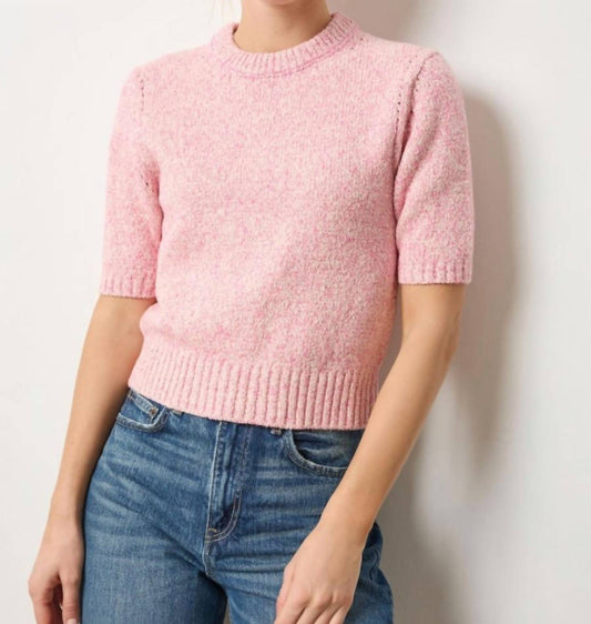 Lilla P - Short Sleeve Marled Pullover Top