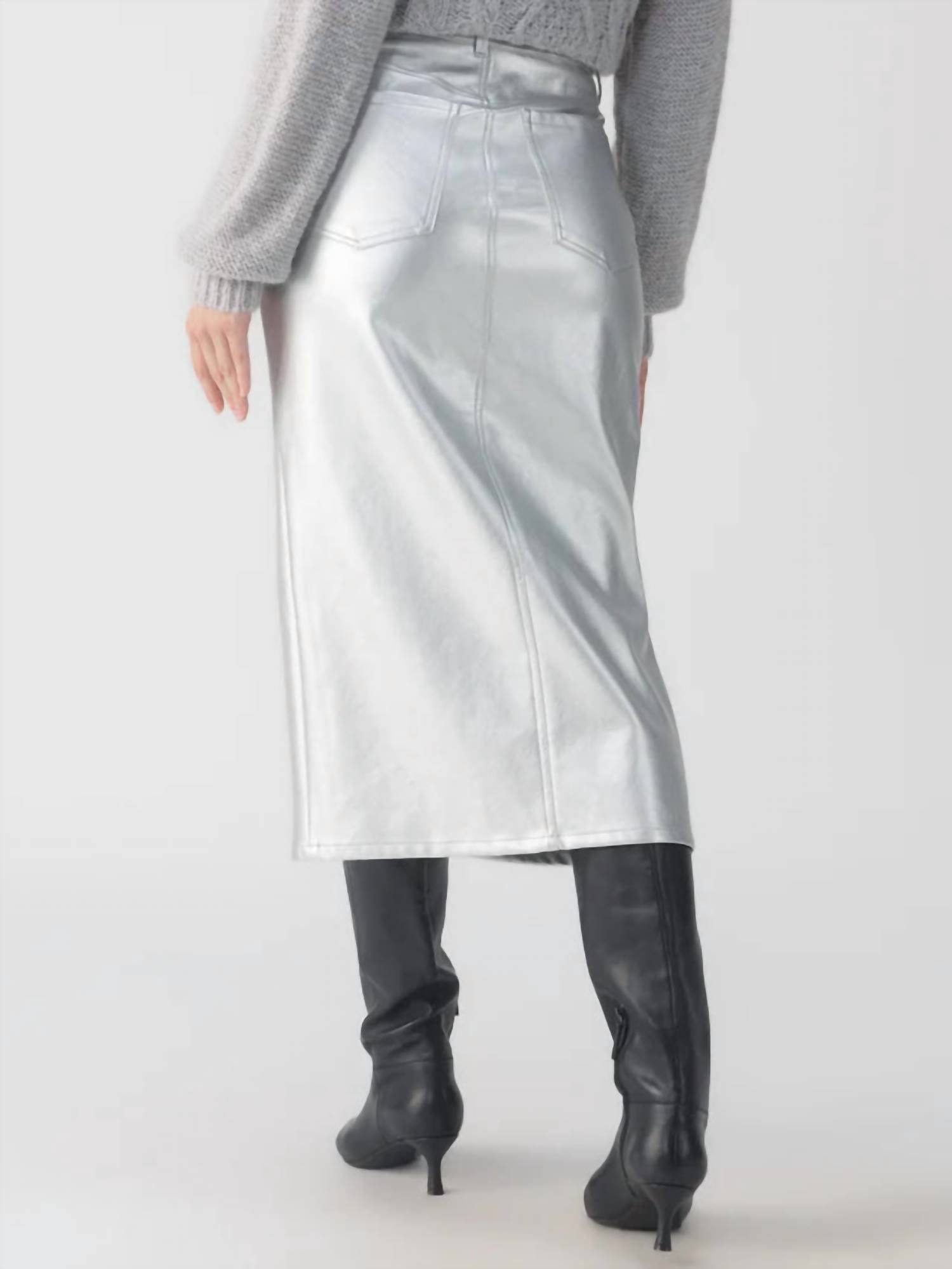 Sanctuary - Leather Like Midi Skirt