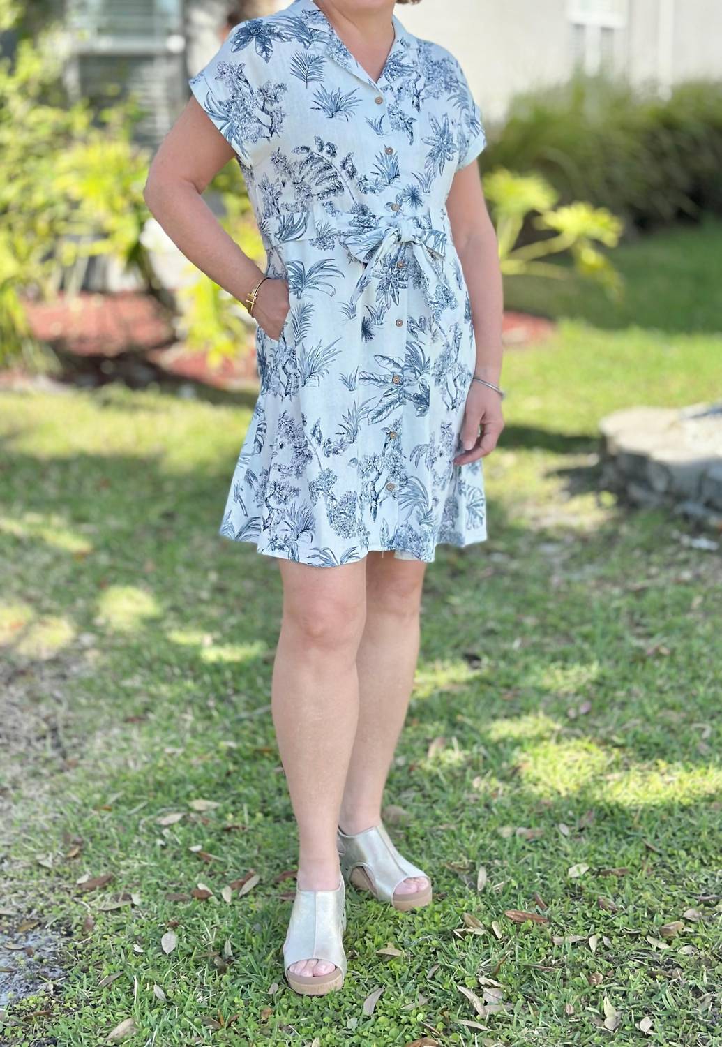 Charlie B - Botanical Brunch Mini Dress