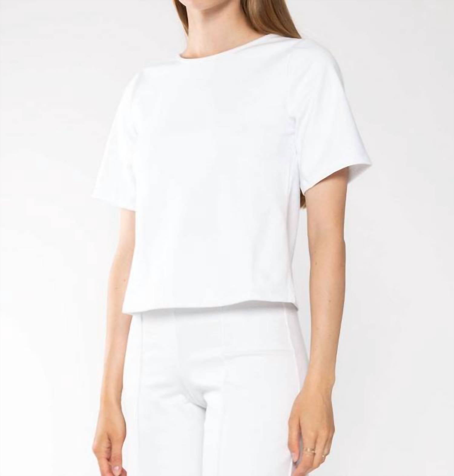 Ripley Rader - Ponte Knit Short Sleeve Top - Extended