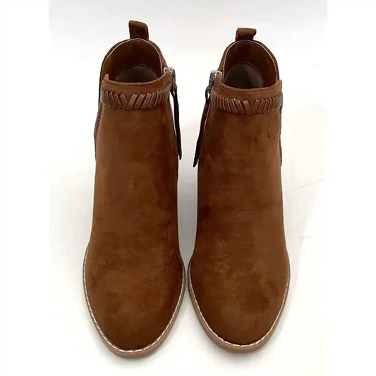 Dolce Vita - Women's Jace Dune Suede Zipper Ankle Bootie