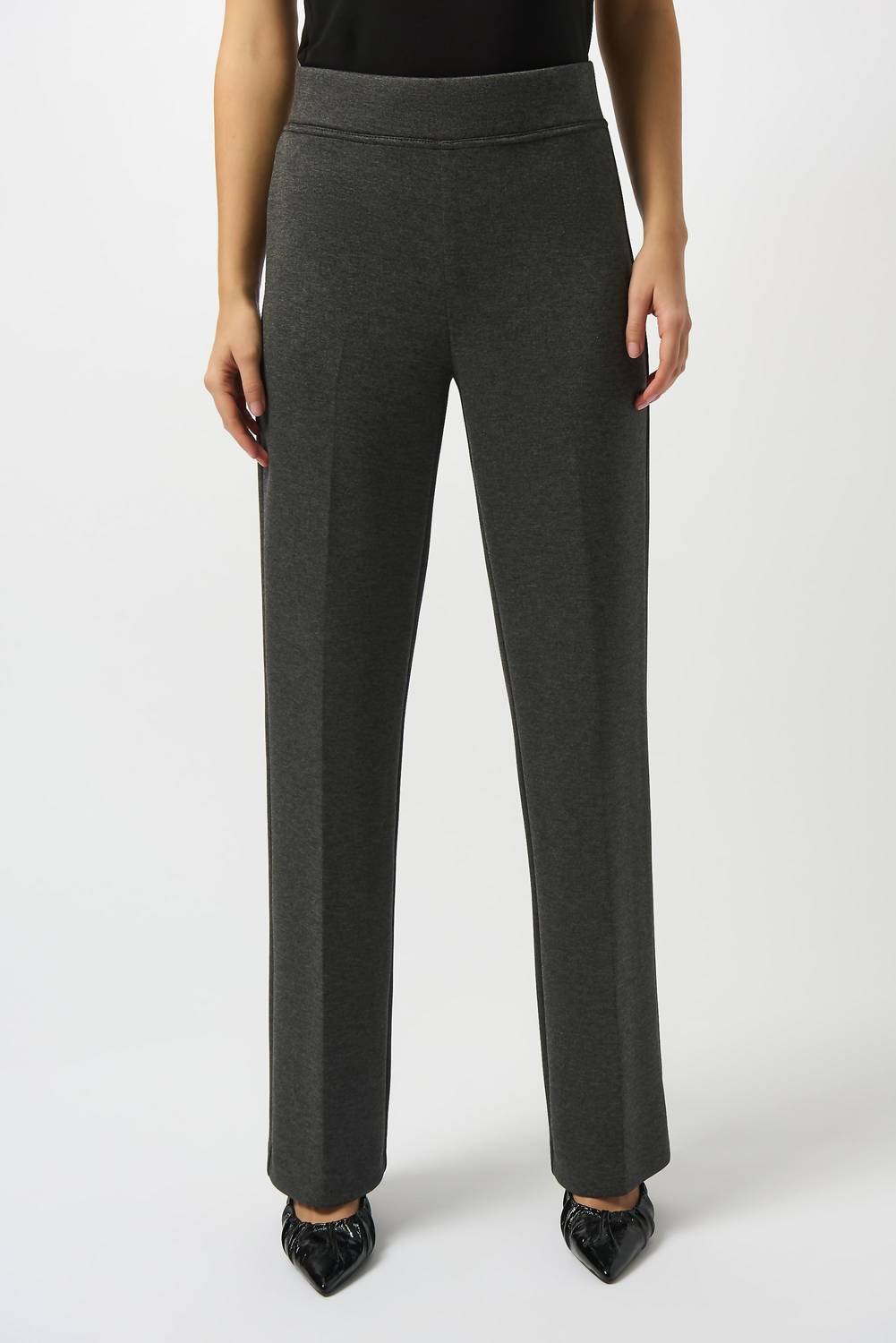 Joseph Ribkoff - Melange Mid-rise Pull On Wide Leg Pants