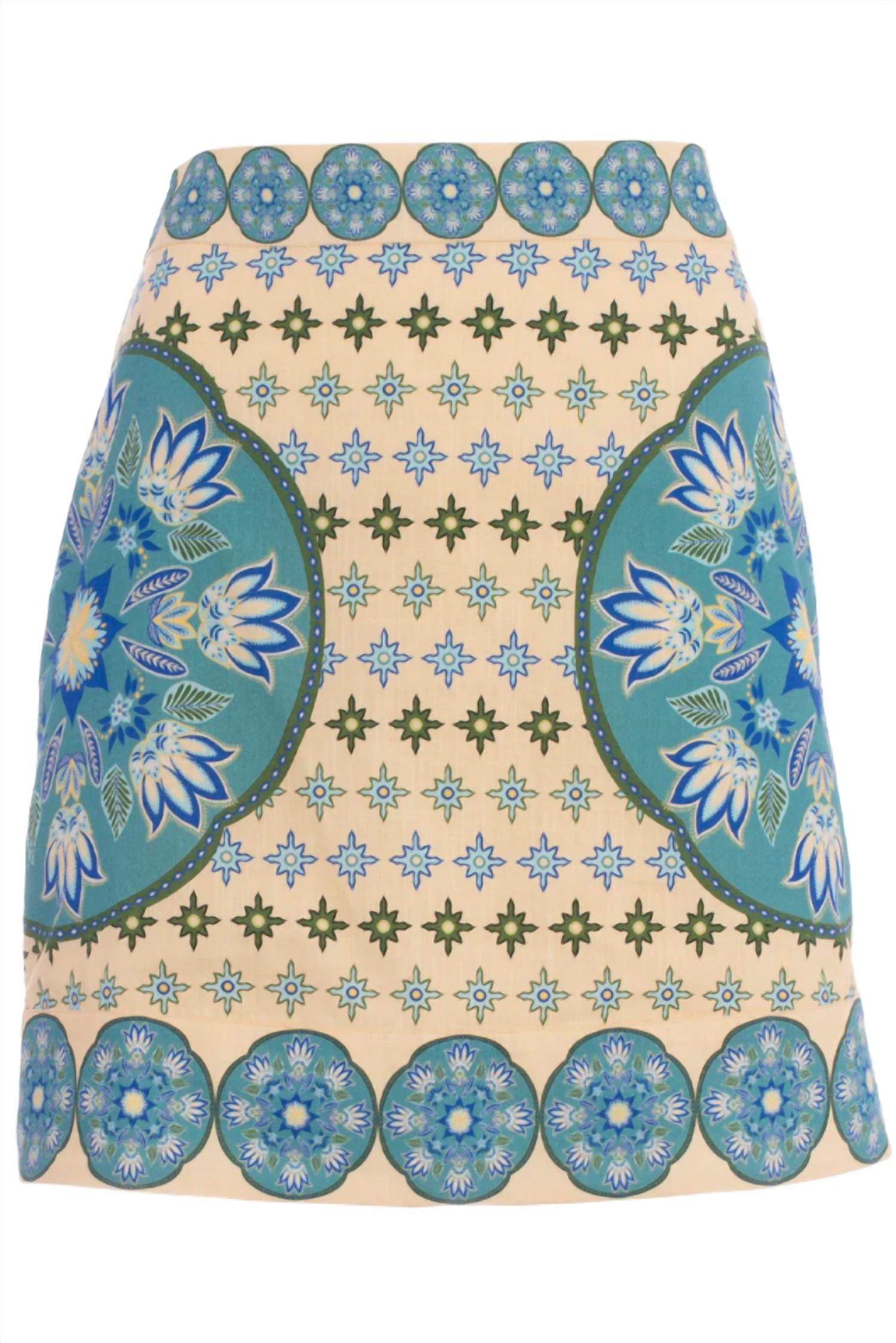 Anna Cate Women's Saylor Mini Skirt in neon tile - women's skirt
