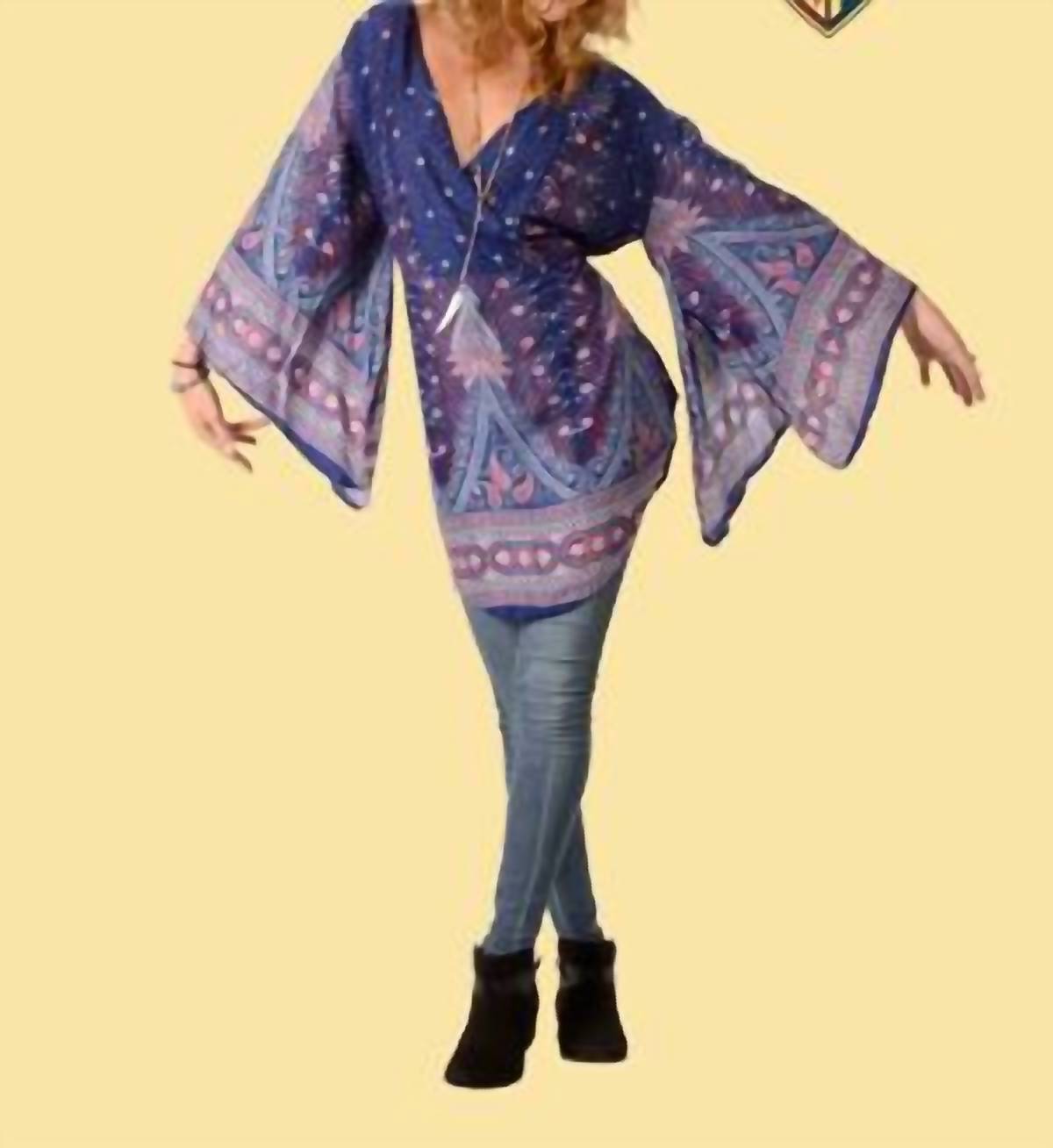Gypsy Rose - Plumage Parade Angelic Flare Sleeve Blouse