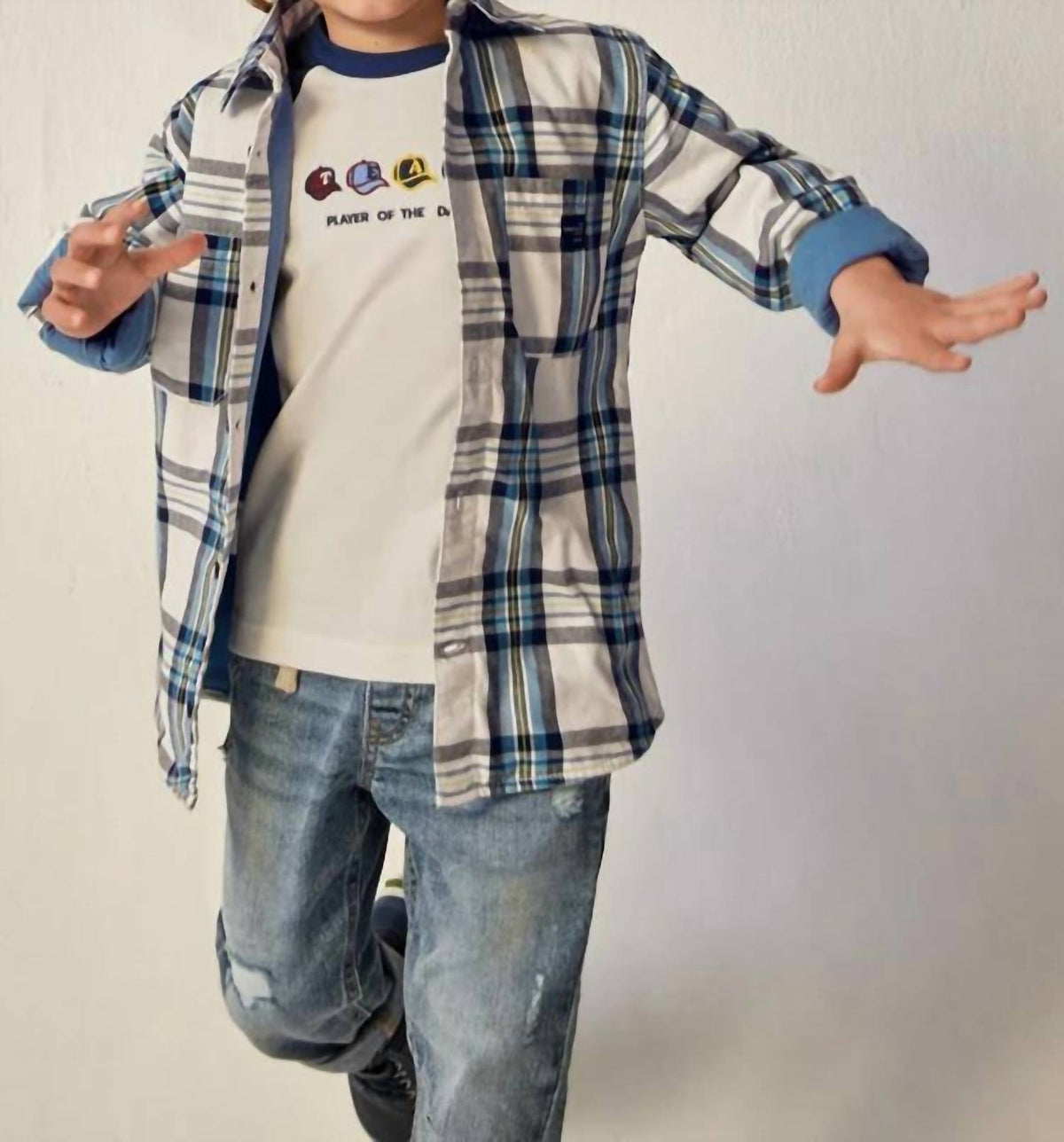 Mayoral - Boys Checked Overshirt