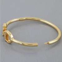 3Am By H&D Accessories - Women's Crystal Horse Bit Link Bangle Bracelet