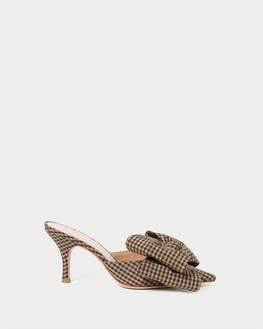 Loeffler Randall - Women's Margot Gingham Bow Mule Pumps