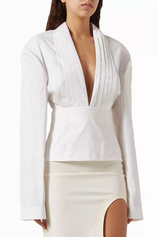 A.W.A.K.E. Mode - Cummerbund Collar Tuxedo Top