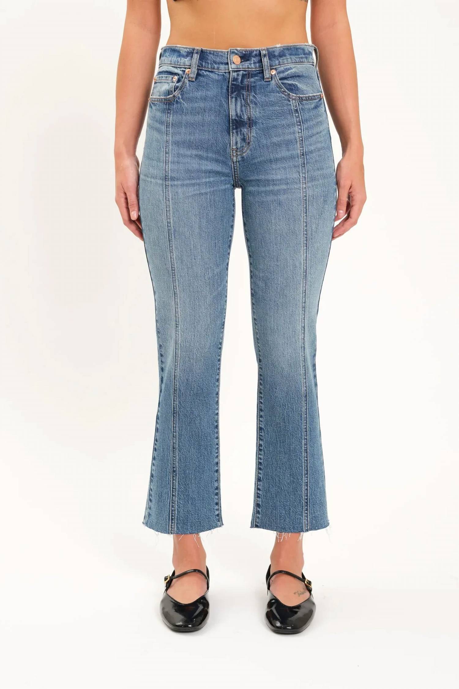 Daze - Shy Girl Cropped Flare Jeans