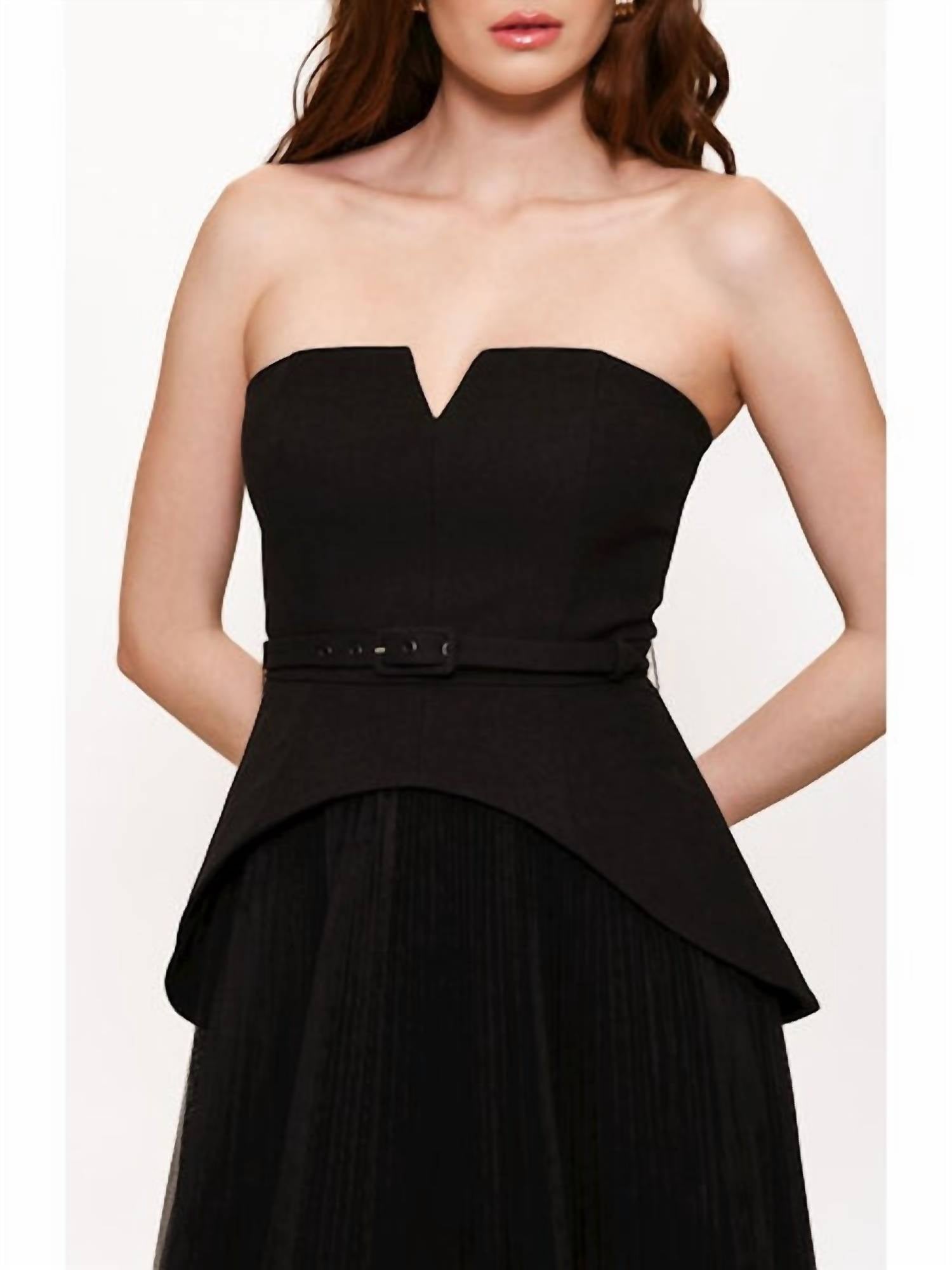 Hutch - Lilibet Strapless Maxi Dress