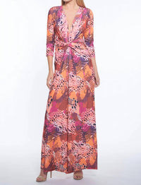 JULIAN CHANG Amber Signature Wide Leg Jumpsuit in wild - women's pants