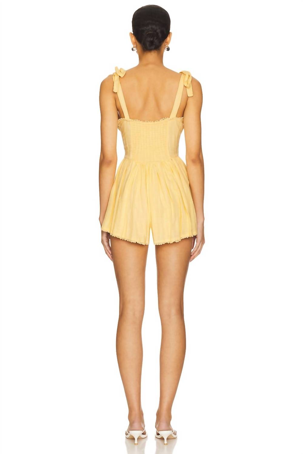 Show Me Your Mumu - Regal Self-tie Shoulder Straps Romper
