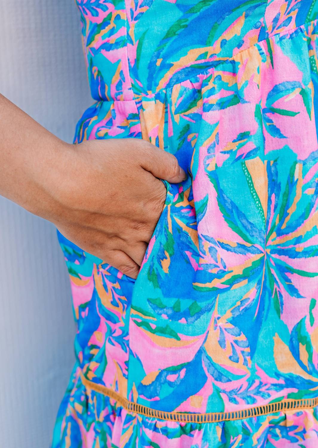 Joy Joy - Trim Sleeveless Dress