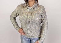 Dantelle Apparel - Platinum Cowl Neck Sweatshirt