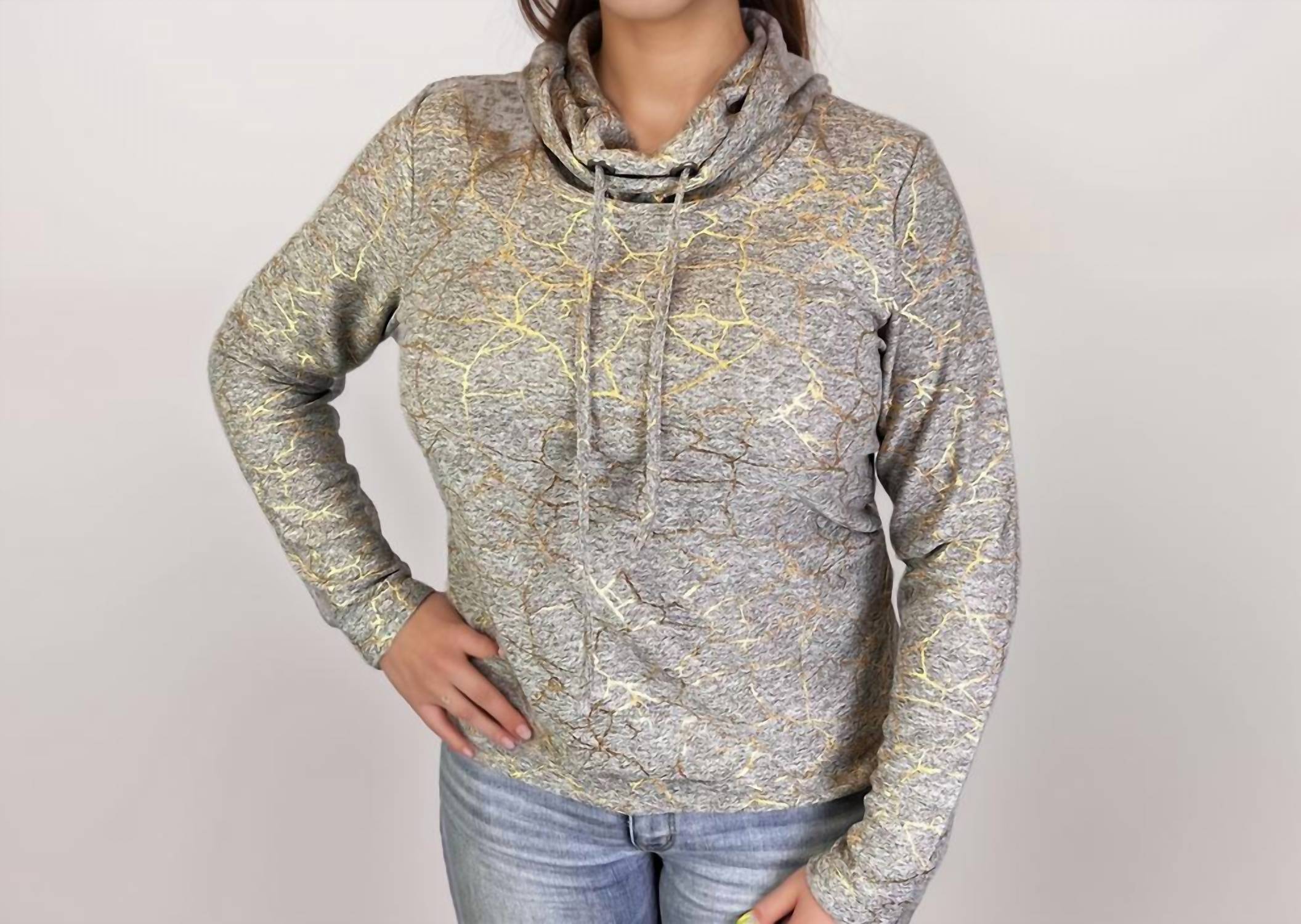 Dantelle Apparel - Platinum Cowl Neck Sweatshirt