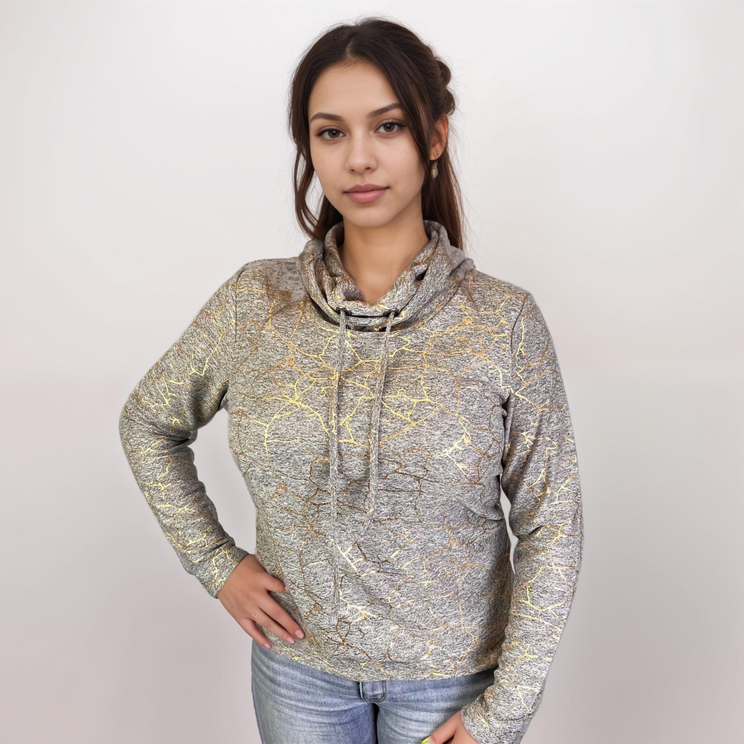 Dantelle Apparel - Platinum Cowl Neck Sweatshirt