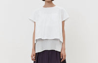 Meimeij - Open Back Short Sleeve Shirt