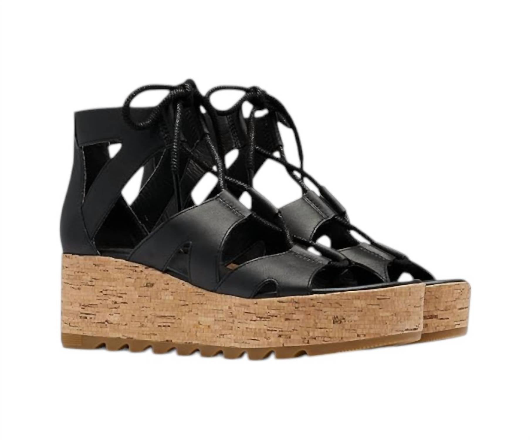 Sorel - Women's Cameron Flatform Lace Wedge Sandals