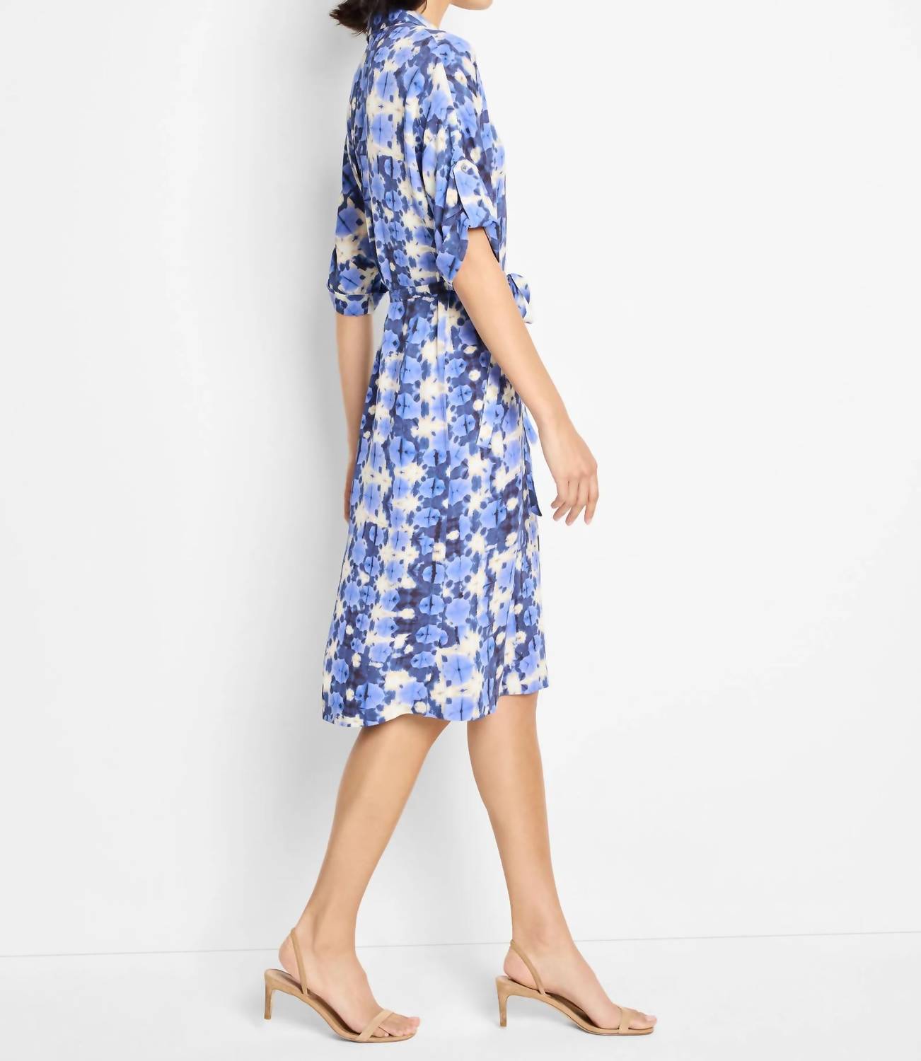 Nic + Zoe - Shibori Stone Belted Devon Midi Dress