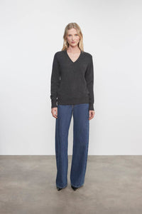 Enza Costa - CASHMERE V-NECK SWEATER