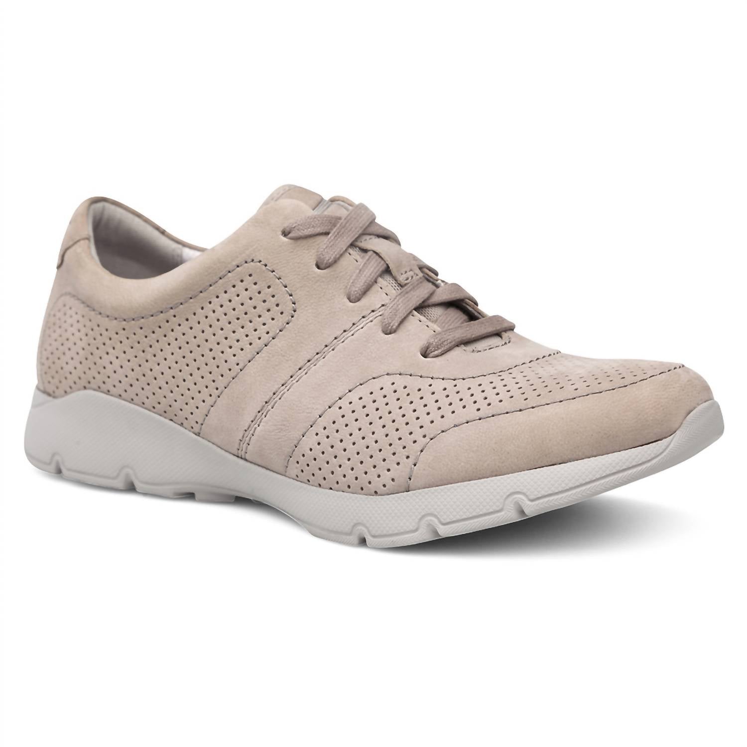 dansko Women's Alissa Milled Nubuck Sneakers in taupe - women's sneaker