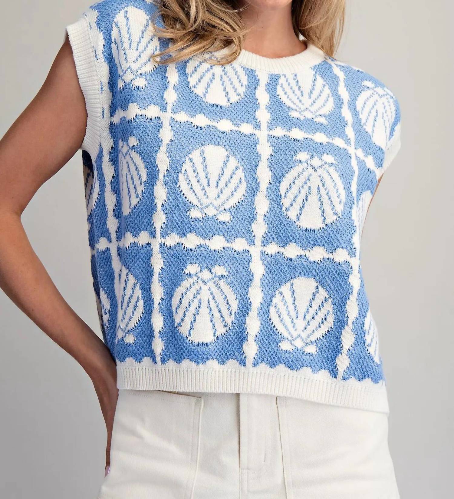 Ee:Some - Shell Sweater Vest