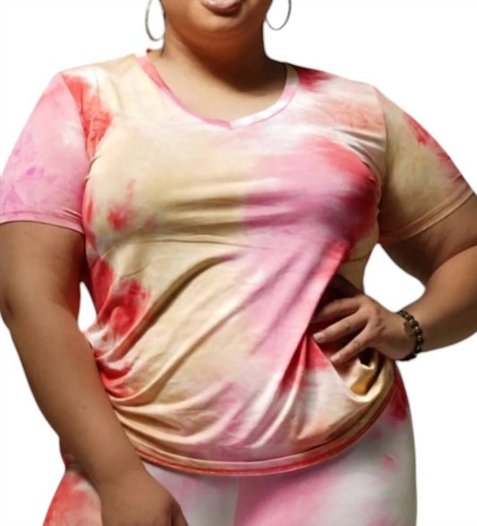 Daisy - Tie Dye V-Neck Short Set