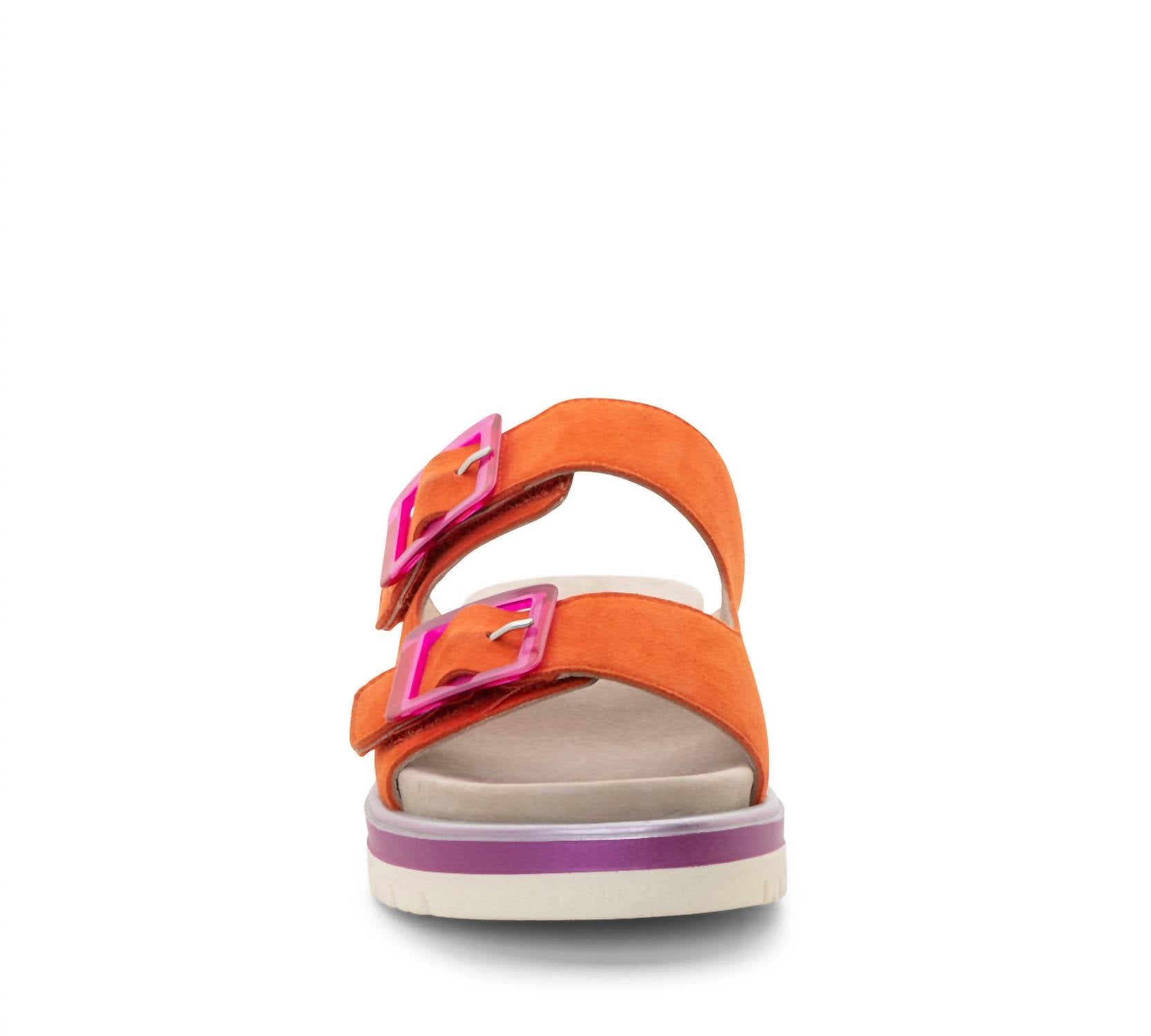 Ara Shoes Women's Marbella Slide Sandals in poppy suede pink - women's sandal - view 8