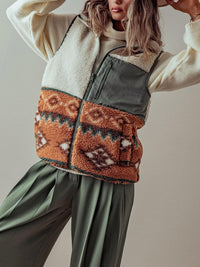 Rosa Clothing - Western Zip up Vest