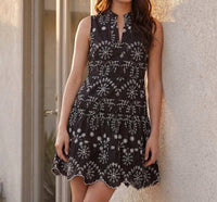 Karen Kane - Sleeveless Eyelet Mini Dress