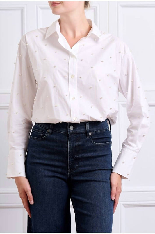 Frame - Oversized Pearl Long Sleeve Shirt