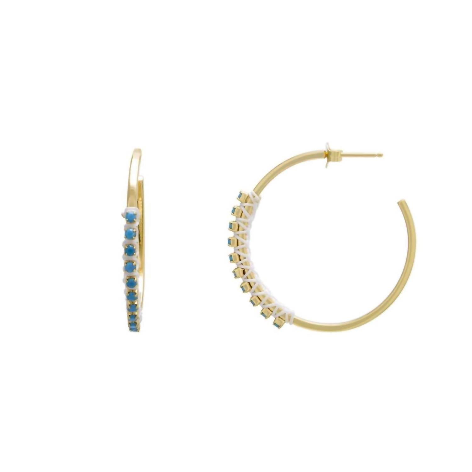 Athra - Women's 925 Sterling Silver 35 Mm Hoop Earrings