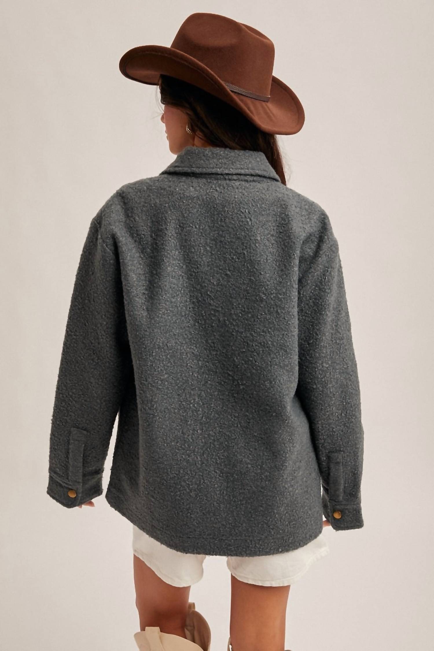 Hem & Thread - Teddy Snap Jacket