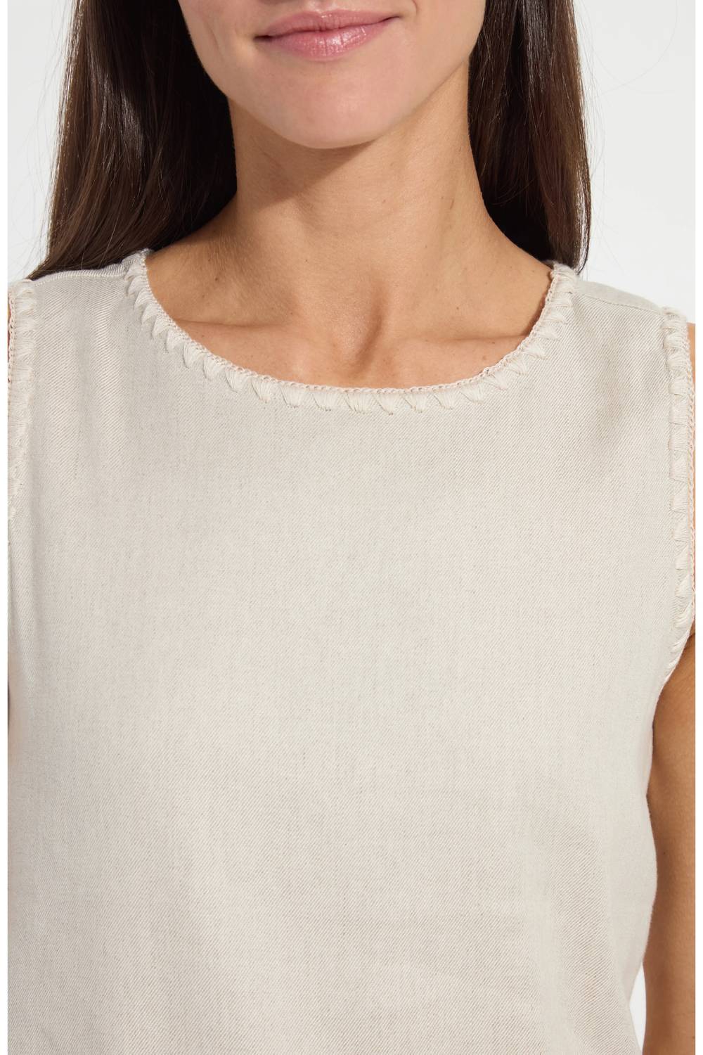 Lysse - Gabriela Embroidered Detail Blend Tank