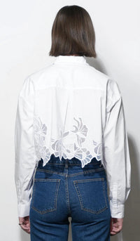 Greylin - Finley Embroidered Hem Button Up Shirt