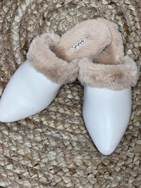 Thistle And Clover - Women's Dress Furry Flats