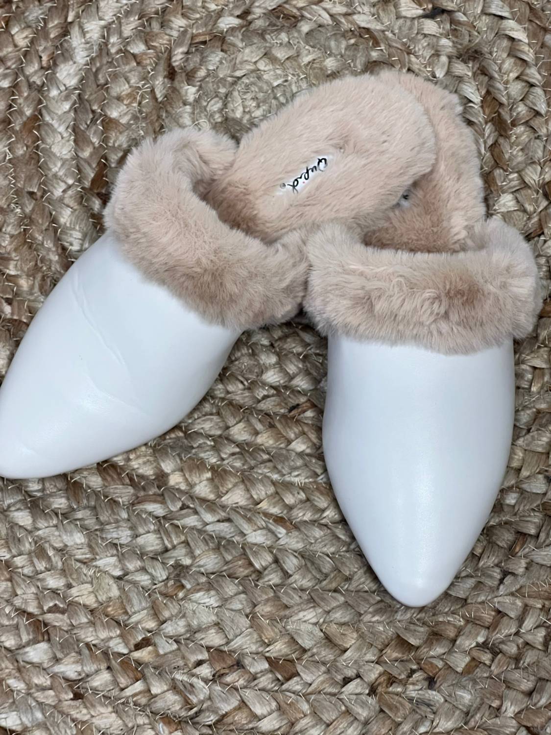 Thistle And Clover - Women's Dress Furry Flats