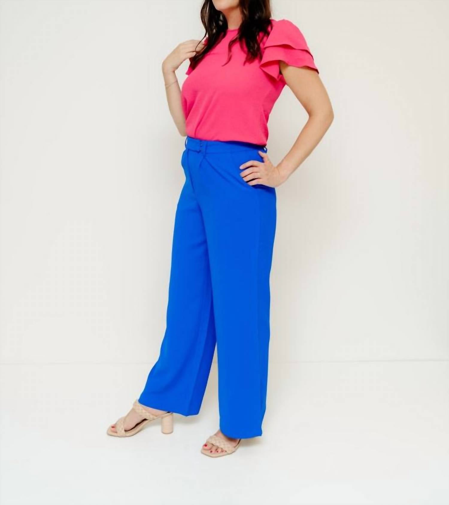 Skies Are Blue - Gracie Pintuck Trouser
