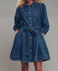 Urban Daizy - Western Belted Fit-and-flare Mini Dress